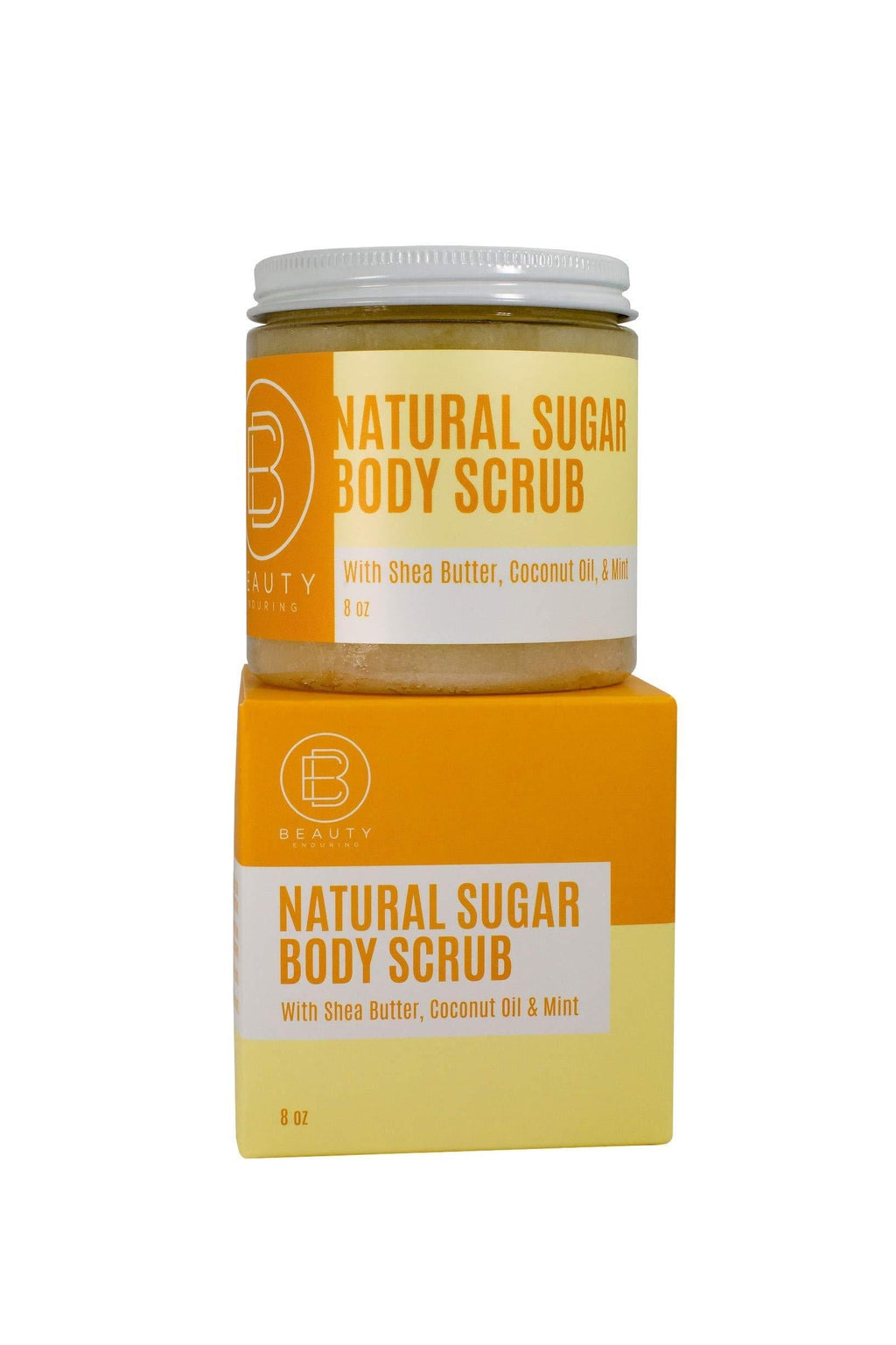 Natural Sugar Body Scrub by Beauty Enduring (8oz) - Skin Exfoliant, Dead Sea Salt Scrub Skin Exfoliant, Body Sugar Scrub for Sensitive Skin, Naturally Scented - BeesActive Australia