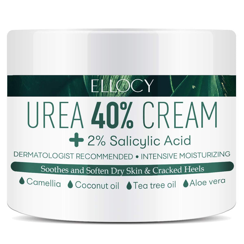 Ellocy Urea 40% Foot Cream Plus Salicylic Acid 4.2 Oz, Best Callus Remover - Moisturizes and Rehydrates Feet, Knees & Elbows - For Thick, Cracked, Rough, Dead & Dry Skin - BeesActive Australia
