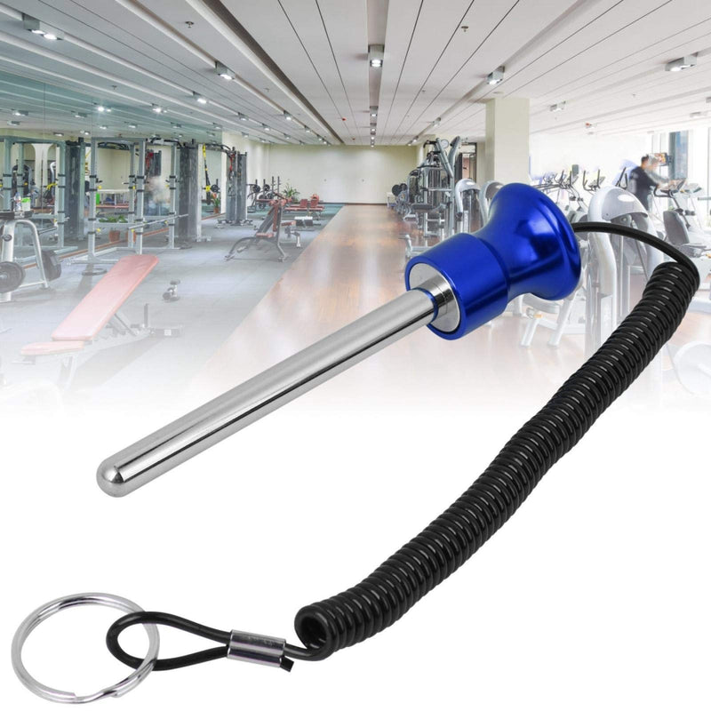 Alomejor Weight Stack Pin Magnetic Strength Training Screw Bolt with Pull Rope for Fitness Equipment Pin Training blue - BeesActive Australia