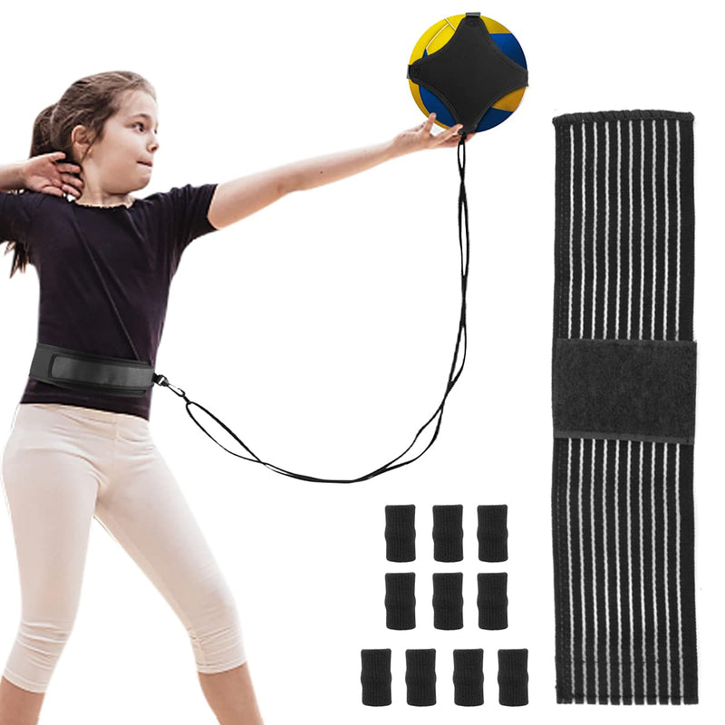 LuxSports Volleyball Training Equipment Aid Great Trainer for Solo Practice Premium Solo Trainer, Perfect for Beginners Practicing Serving BLACK - BeesActive Australia