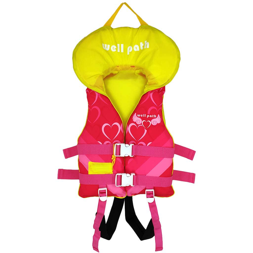 OldPAPA Kids Swim Vest- Swimming Vest for Child with Adjustable Safety Strap, Suitable for 50-90lbs pink X-Small - BeesActive Australia