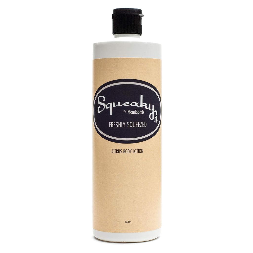 Freshly Squeezed Body Lotion - a blend of organic shea butter plus the citrus scents of orange and passion fruit nourishes your skin. Squeaky by Mom Bomb Body Lotion leaves skin feeling moisturized. - BeesActive Australia