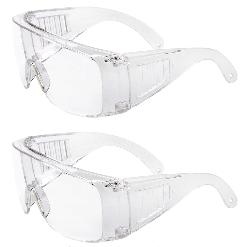 Protective Safety Glasses - Clear Anti-fog Lens Eye Protection Goggles (2 Pack) - BeesActive Australia