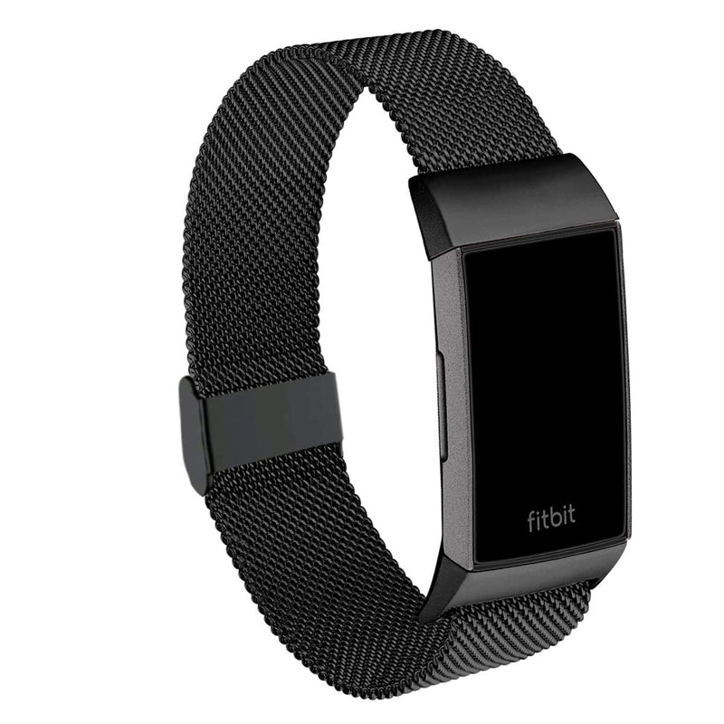 ZXCASD Band Compatible for Charge 4 / Charge 3 / Charge 3 SE Fitness Sport Bands, Top Metal Band Wristband Slim Replacement Strap for Women Men (Black) Black - BeesActive Australia