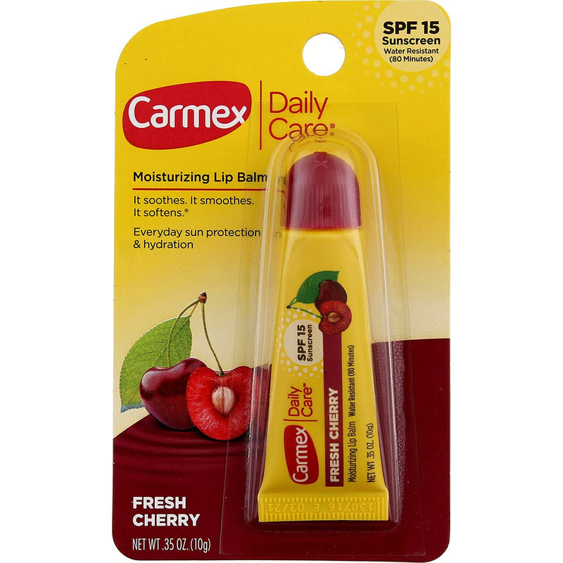 Carmex Daily Care Moisturizing Lip Balm, Fresh Cherry, SPF 15, 0.35 oz - BeesActive Australia