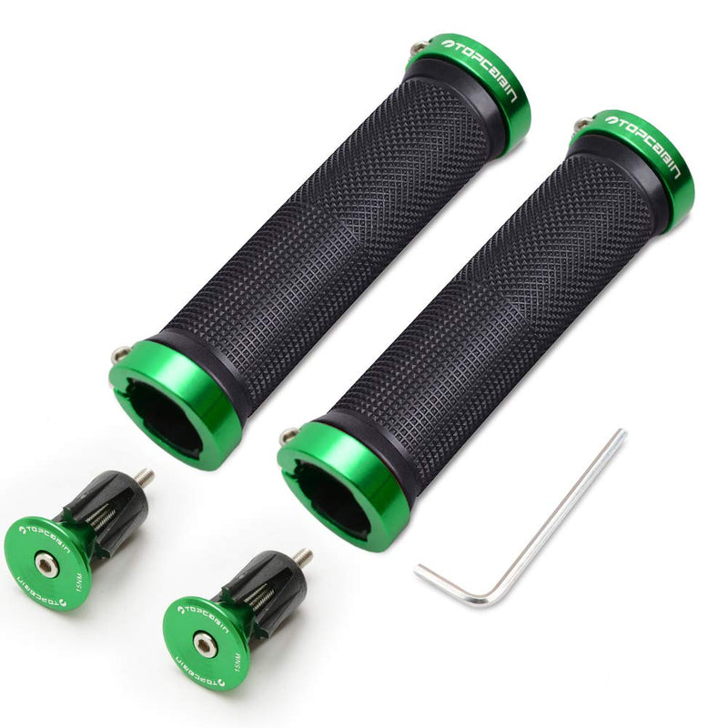 TOPCABIN Bicycle Grips,Double Lock on Locking Bicycle Handlebar Grips Rubber Comfortable Bike Grips for Bicycle Mountain BMX - BeesActive Australia