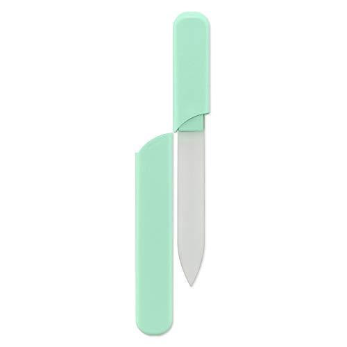 FulgentWorld Glass Nail Files in a Hard Case - Czech Original Quality (Turquoise) Turquoise - BeesActive Australia