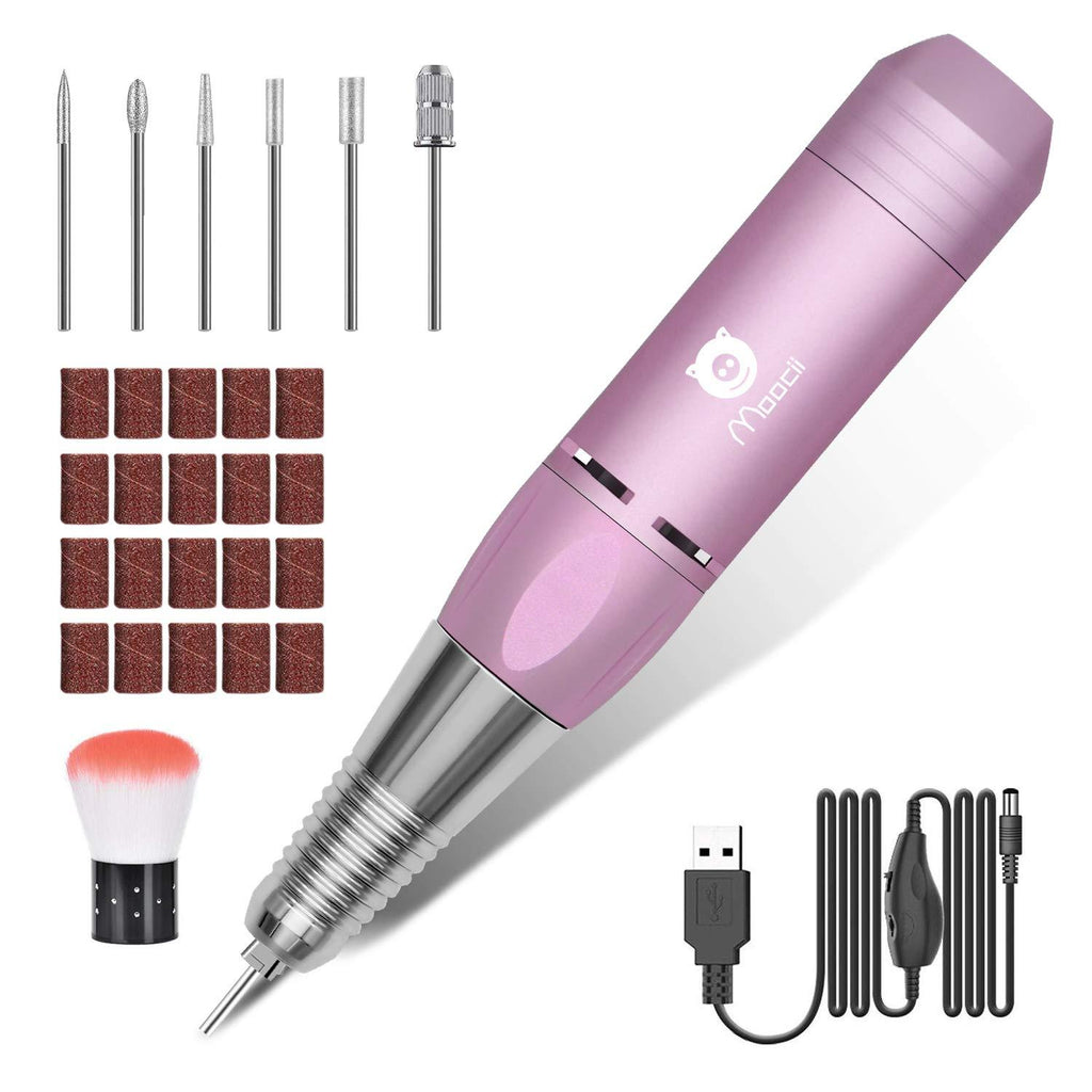 Moocii Nail Drill for Acrylic Nail 30000 rpm Professional Portable Electric Nail File for Home Salon Low Heat High Speed Efile Nail Drill Machine for Gel Nail Natural Nail - BeesActive Australia