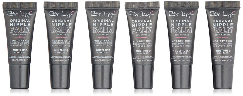 Dr.Lipp Original Nipple Balm for Dry Skin, Luscious Lips & Glossy Bits 8ml - 6 Pack - BeesActive Australia