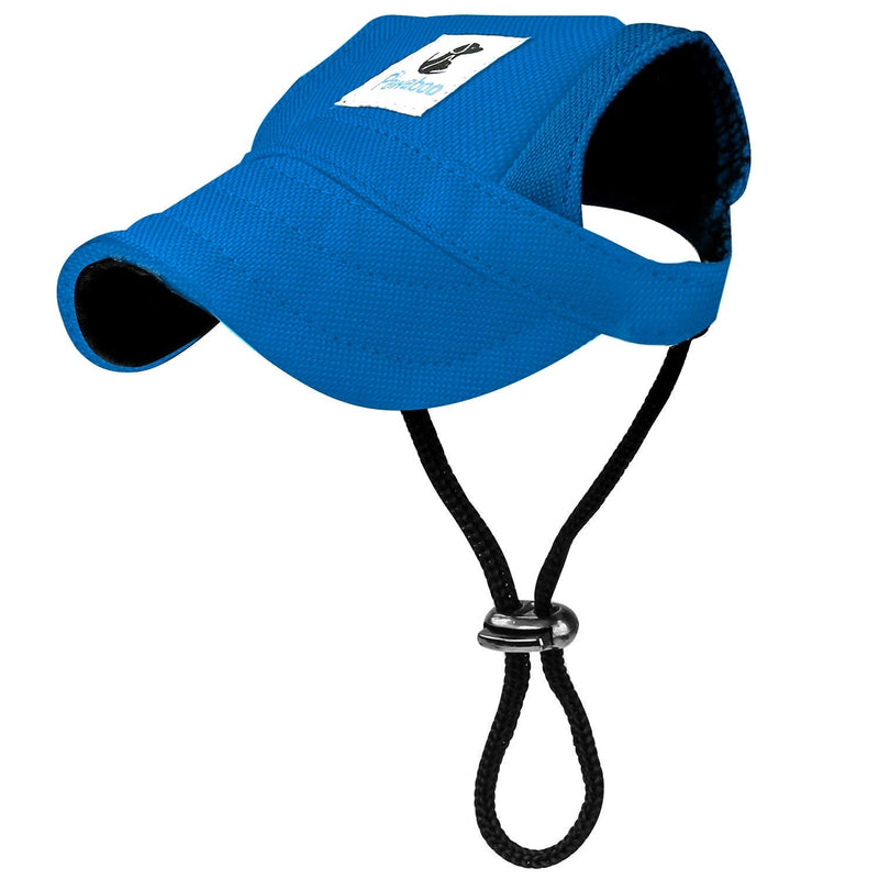 Pawaboo Dog Baseball Cap, Adjustable Dog Outdoor Sport Sun Protection Baseball Hat Cap Visor Sunbonnet Outfit with Ear Holes for Puppy Small Dogs Large (Pack of 1) Blue - BeesActive Australia