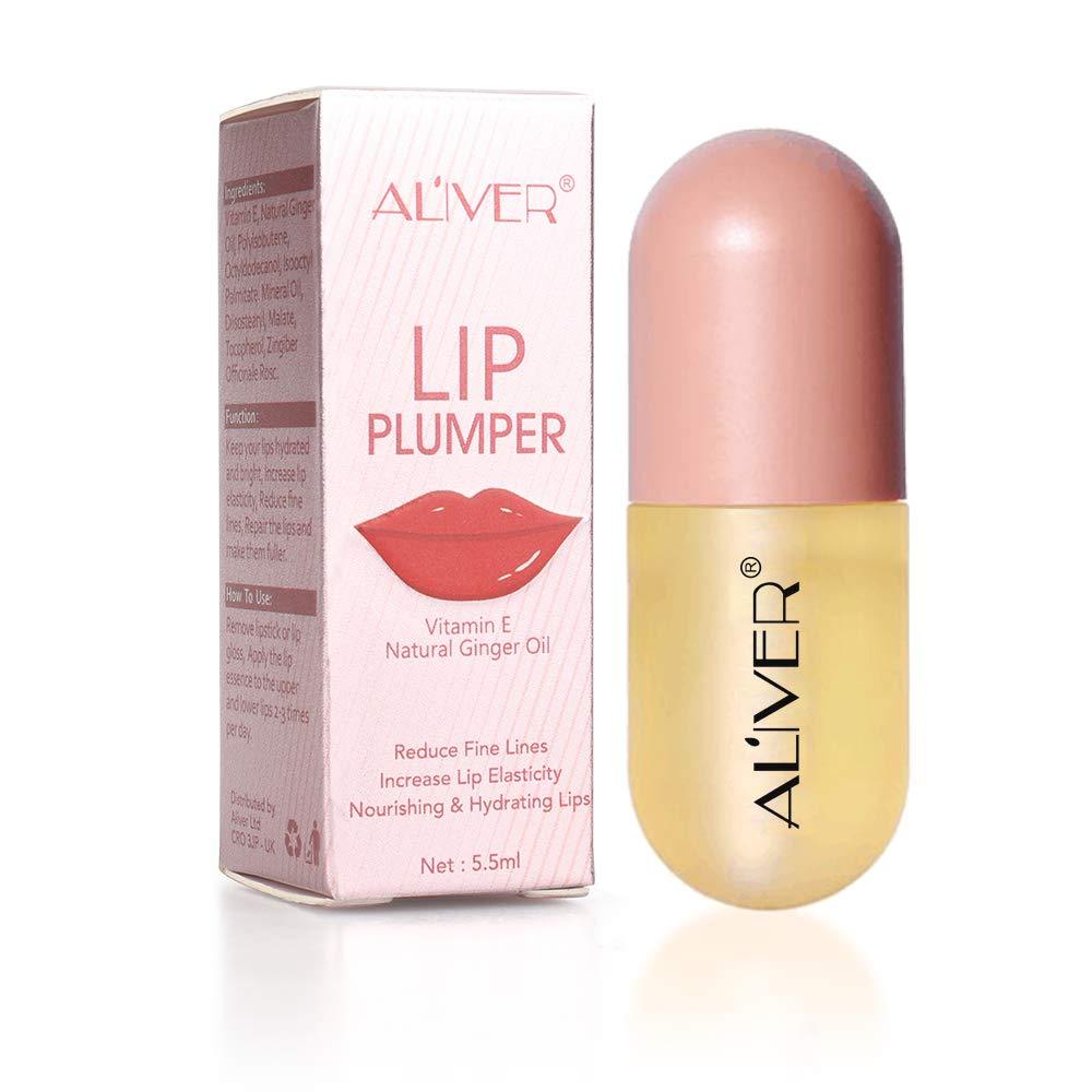 Lip Plumper, Natural Lip Plumper Gloss and Lip Care Serum, Lip Enhancer for Fuller, Lip Plumping Balm, Beautiful Fuller, Hydrating & Reduce Fine Lines （2pcs) - BeesActive Australia