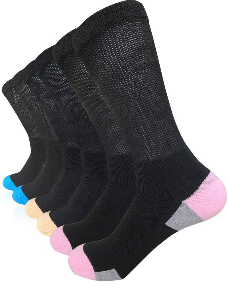Womens Diabetic Athletic Crew Socks Non Binding Extra Wide bariatric Socks for Large Size Lympaedema Edema Swollen Foot - BeesActive Australia