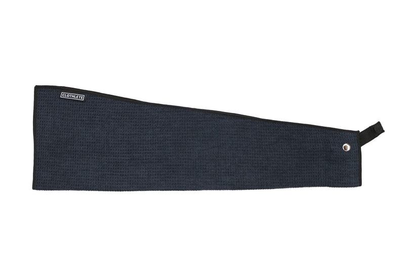 Clothlete Greenside Microfiber Golf Towel 16" x 24" (Black/Dark Navy) 1 Pack Black Single with Magnet - BeesActive Australia