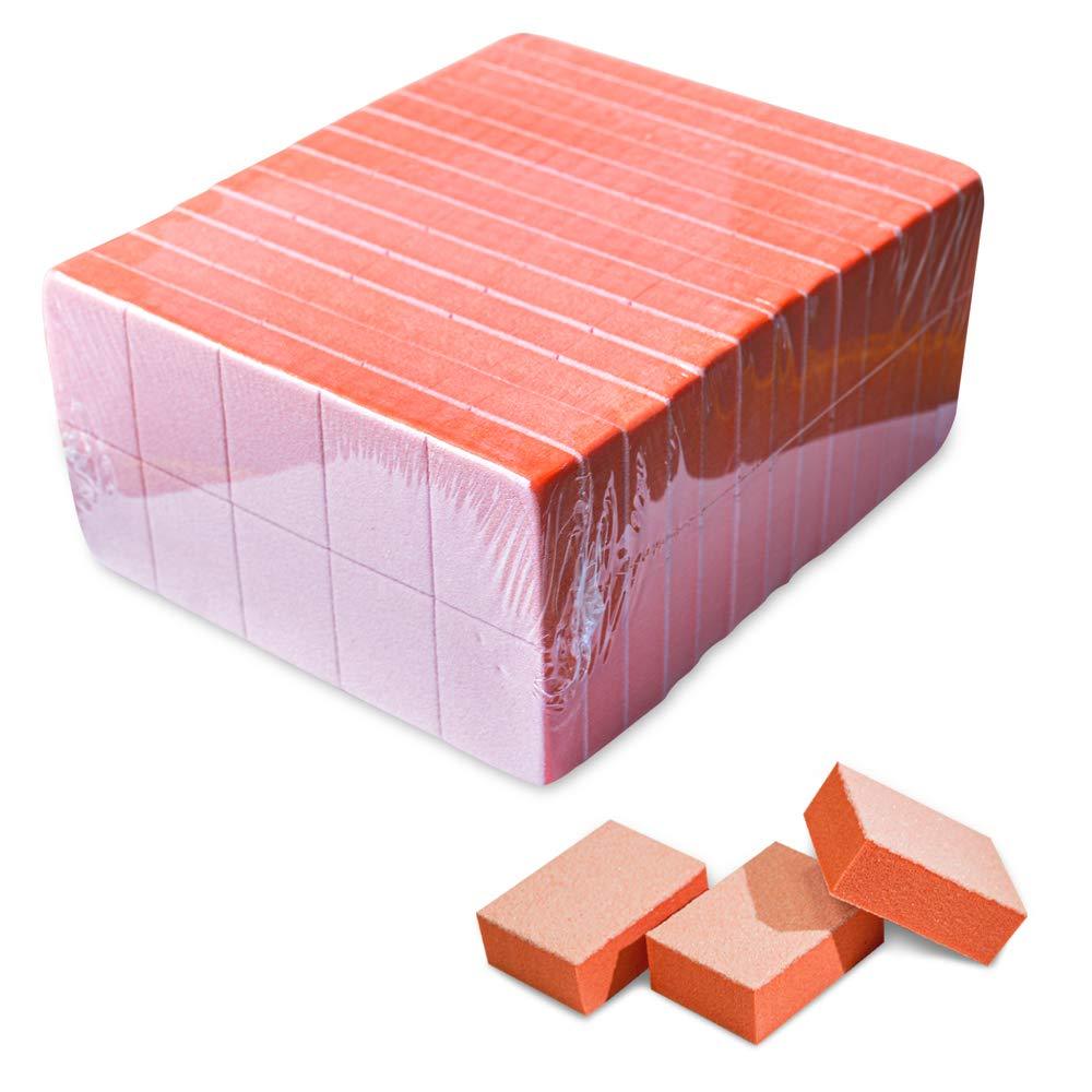 Karlash Nail Mini Orange Buffer Block File 80/100 Grit 2 Sided (130 Count) 130 Count - BeesActive Australia