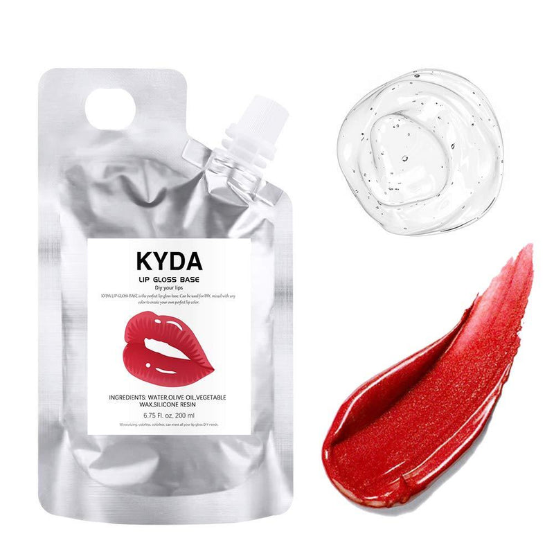 Ownest 200ML Moisturizing Lip Gloss Base, Lip Makeup Primer Basic Lipstick Lip Gloss Material,DIY Handmade Clear Lip Gloss Non-stick Lip Gloss-6.76fl oz. A - BeesActive Australia