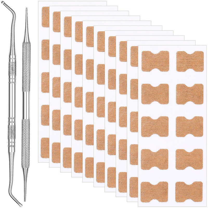 Ingrown Toenail Tools Kit, Includes 10 Pieces Ingrown Toenail Stickers Toenail Correction Patch Sticker, Double Sided Ingrown Toenail Lifter and Ingrown Toenail File for Ingrown Toenails - BeesActive Australia