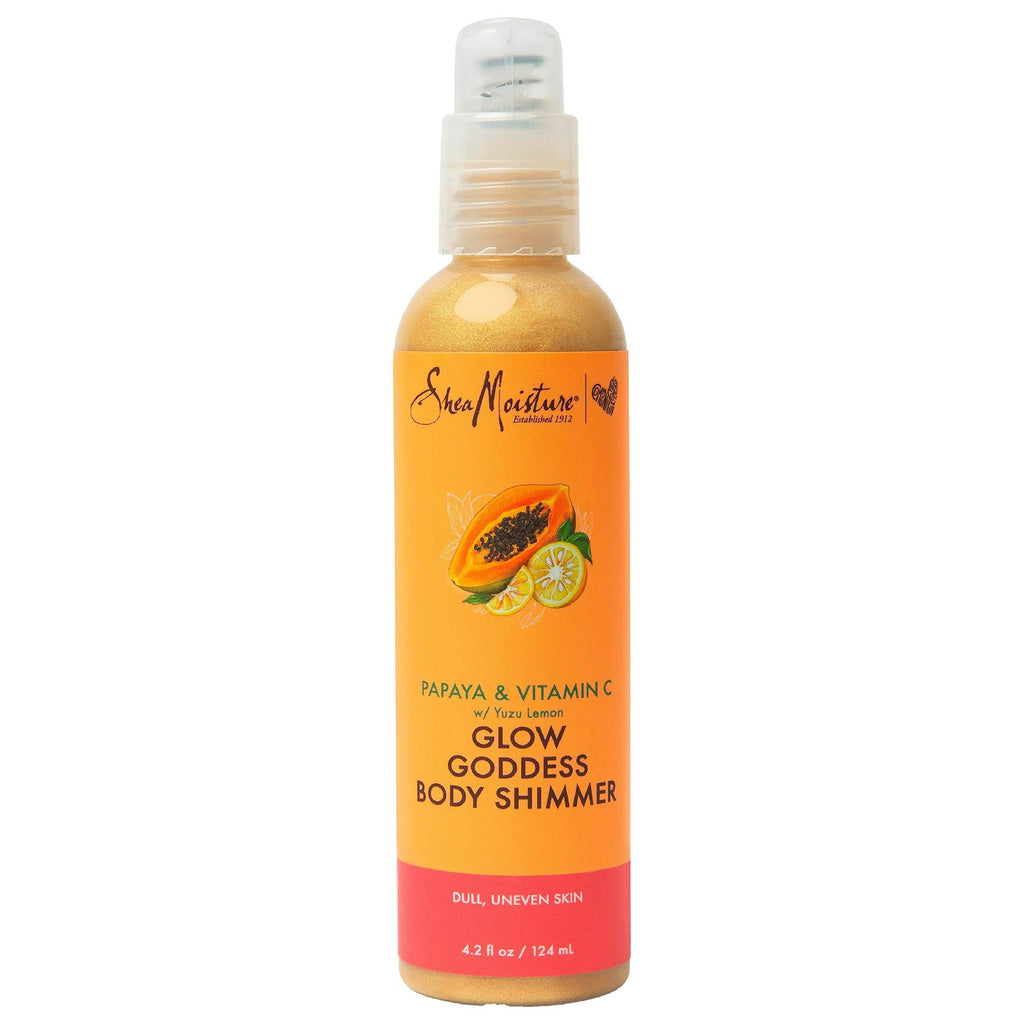 SheaMoisture Goddess Body Shimmer for Dry Skin, Dull Skin Papaya and Vitamin C Paraben Free Body Oil 4.2 oz - BeesActive Australia