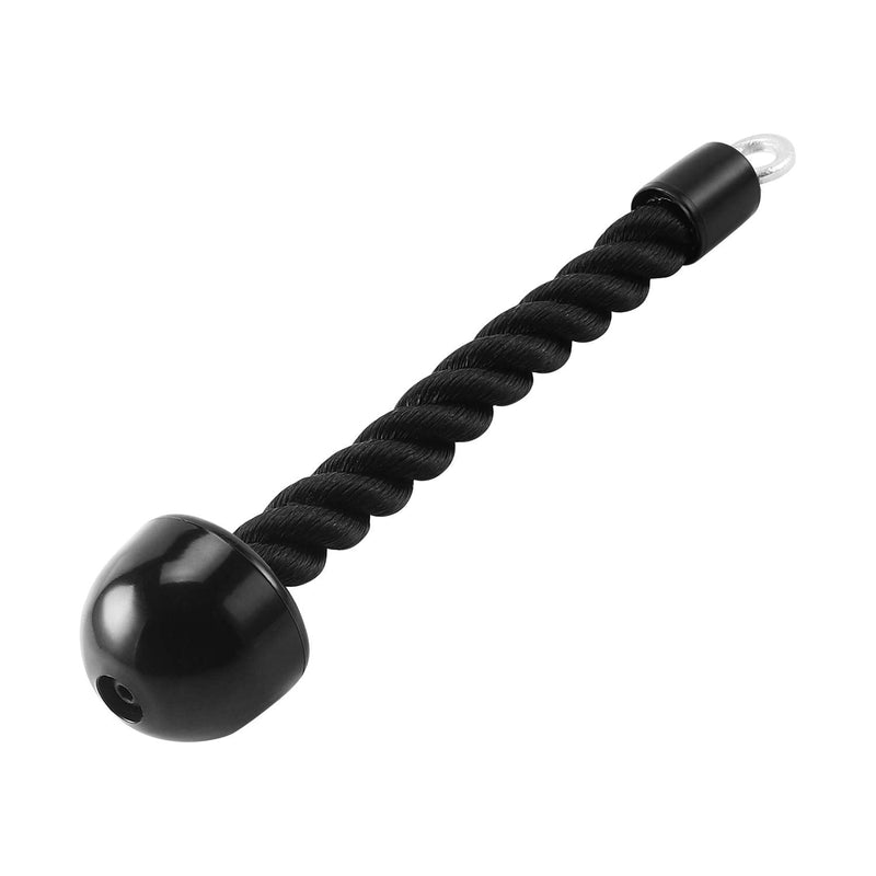 HYVAWO Pull Down Rope Single Grip Tricep Bicep Exercise Attachment for Cable Machines Gym Pulley Workout Black 1 pack - BeesActive Australia