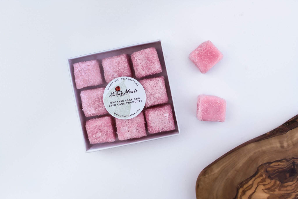 Pink Sugar Scrub Cubes [9 Count] - BeesActive Australia
