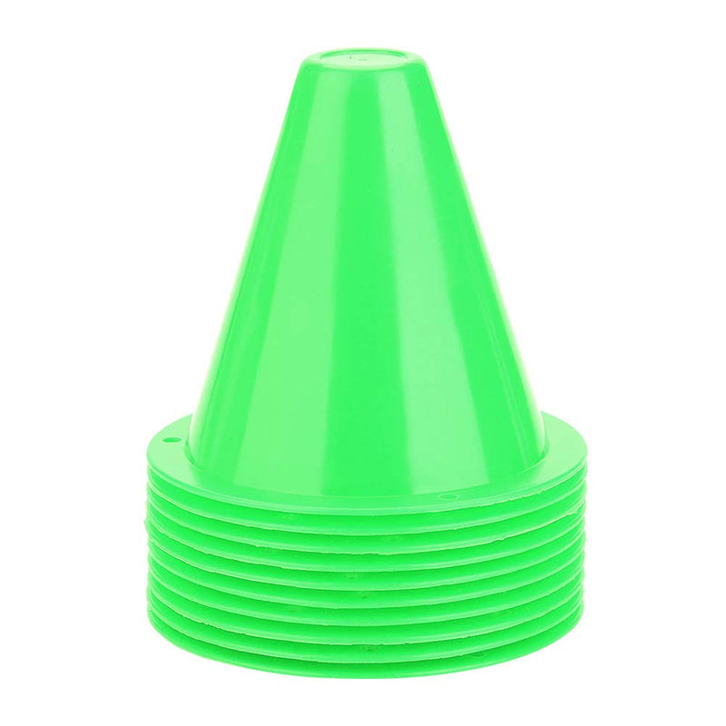 Yosoo Health Gear 3 Inch Soccer Training Cone, 10pcs Training Traffic Cones Football Training Holder Marker for Outdoor Activity Football Soccer Training Green - BeesActive Australia