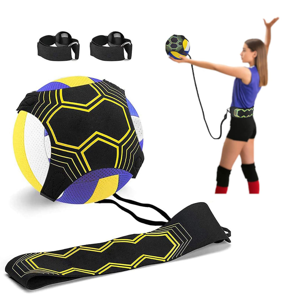 Volleyball Training Equipment Aid, Solo Soccer Trainer, Solo Practice Trainer for Serving, Setting, Spiking and Arm Swing, Returns Ball After Every Swing for Beginners & Pro - BeesActive Australia