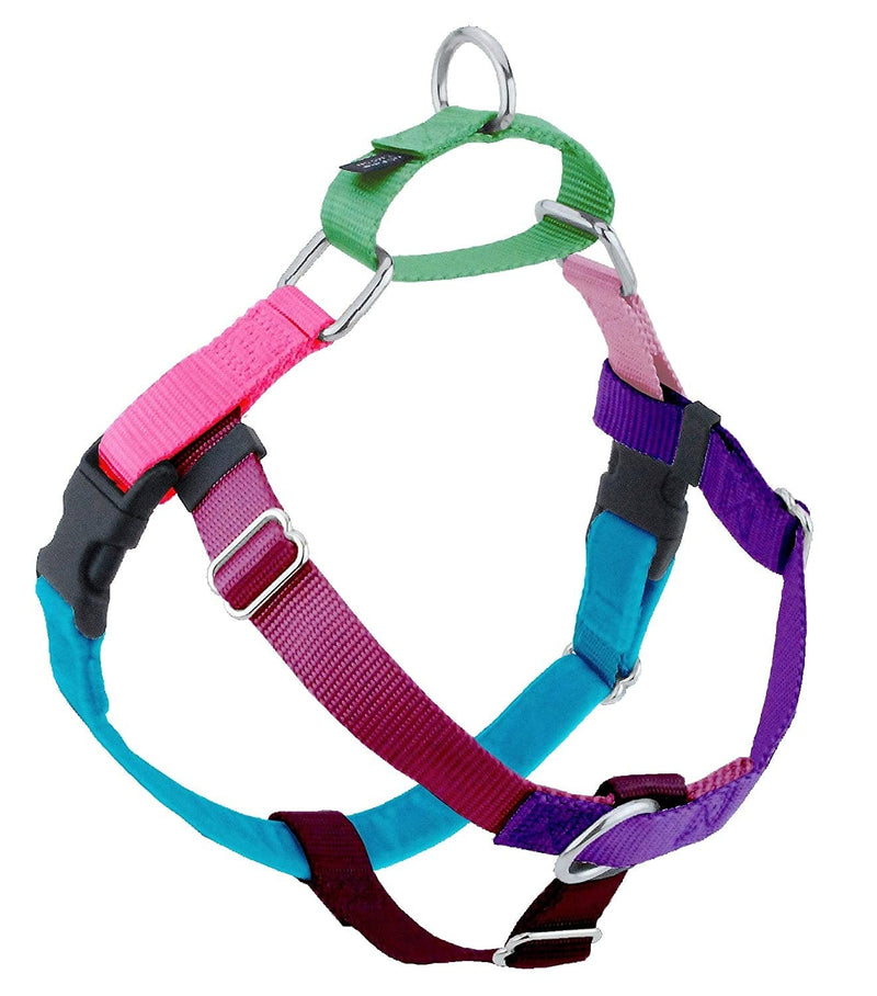 2 Hounds Design Freedom No Pull Dog Harness | Adjustable Gentle and Comfortable Control for Easy Dog Walking | for Small Medium and Large Dogs | Made in USA 1" MD (Chest 24" - 28") Jelly Bean Sugar - BeesActive Australia