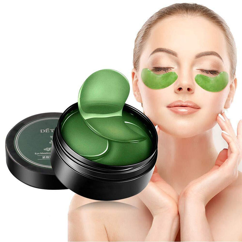 Leshare Eye Mask with Natural Plant Extracts, Under Eye Mask, Under Eye Patches, Eye Patches for Puffy Eyes, Eye Treatment Products, Dark Circles Under Eye Treatment for Women (60Pcs Green) 60Pcs Green - BeesActive Australia