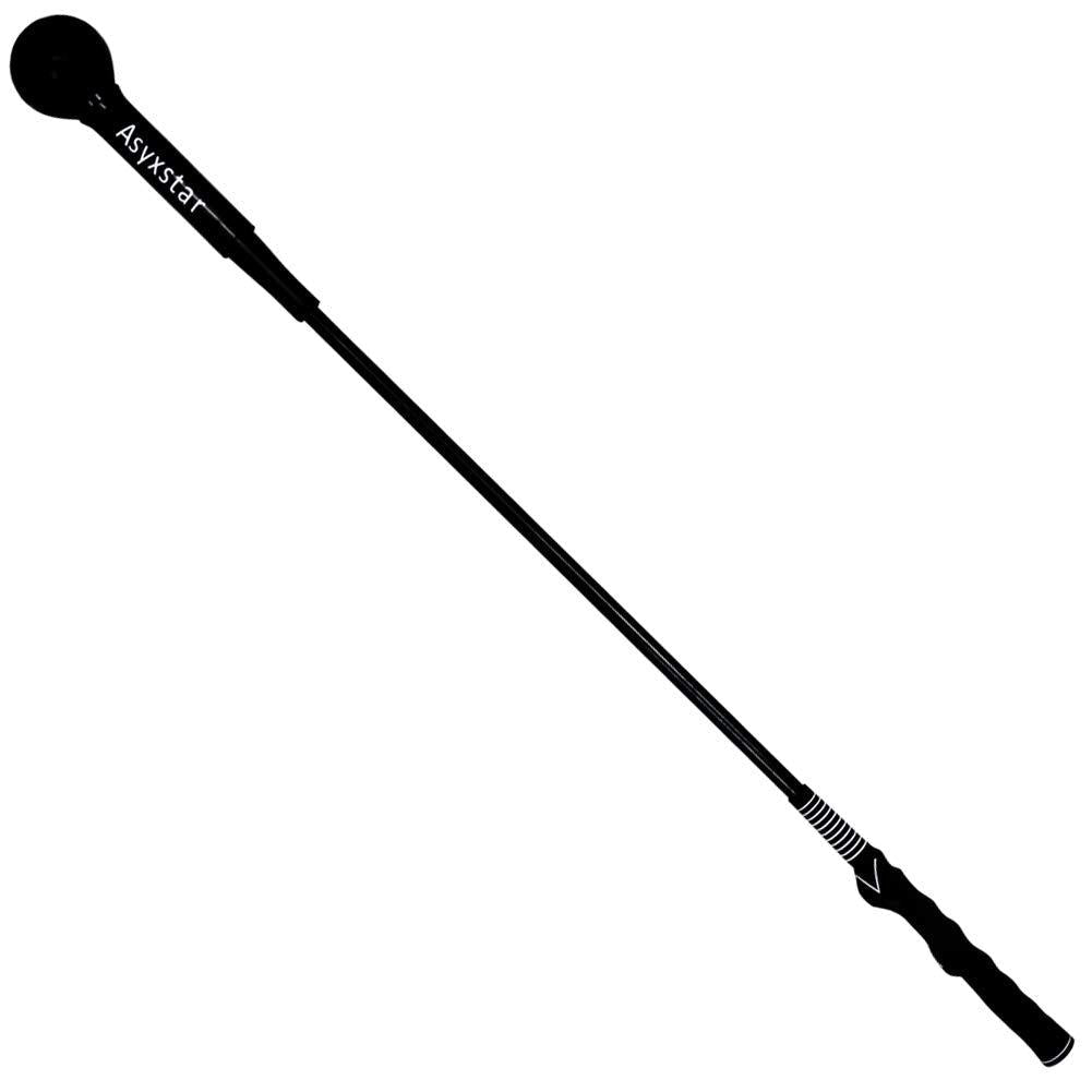 Asyxstar Golf Swing Trainer Aid - Power Flex Golf Swing Training aid for Strength and Tempo Golf Warm Up Stick Black 40 Inches - BeesActive Australia