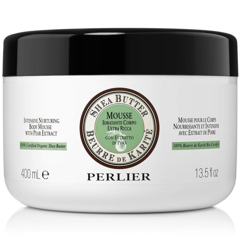 Perlier Intensive Nurturing Shea Butter Body Mousse with Pear, 13.5 fl. oz. - BeesActive Australia
