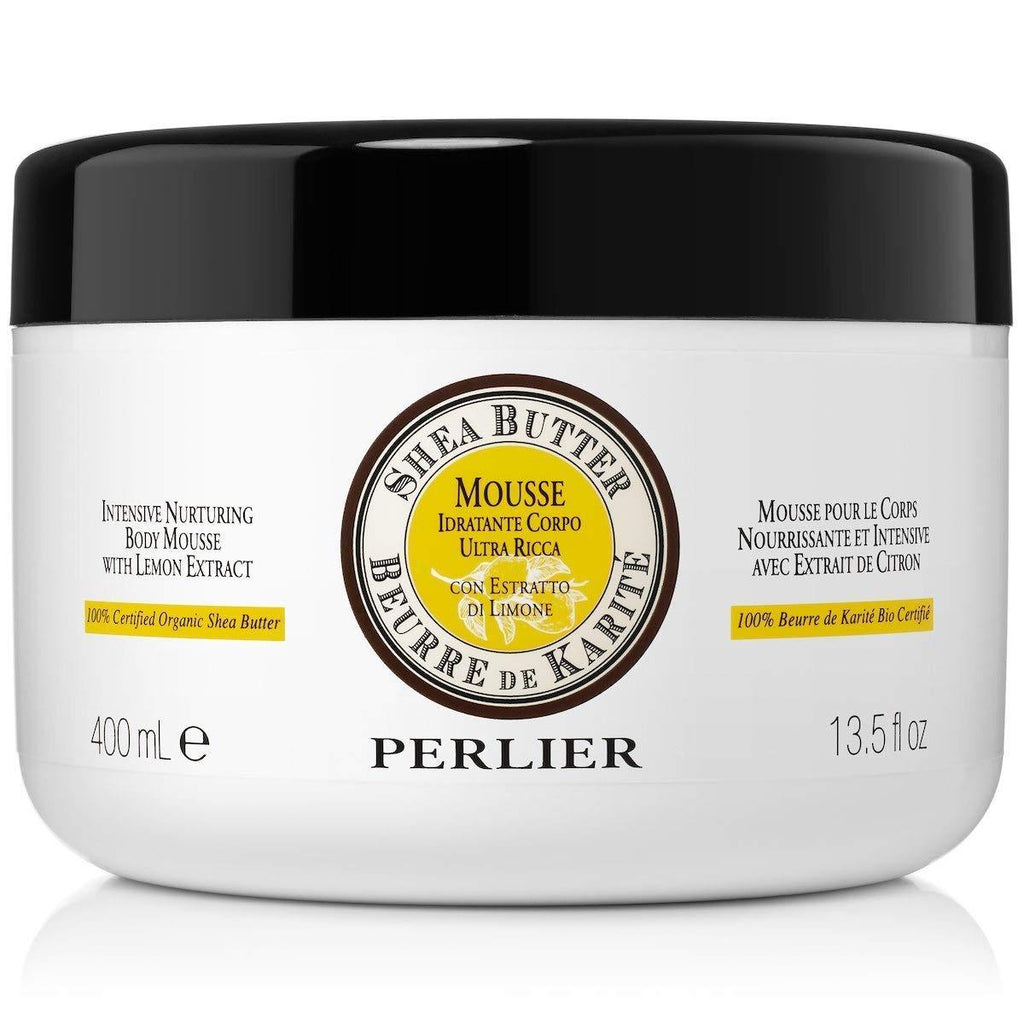 Perlier Intensive Nurturing Shea Butter Body Mousse with Lemon, 13.5 fl. oz. - BeesActive Australia