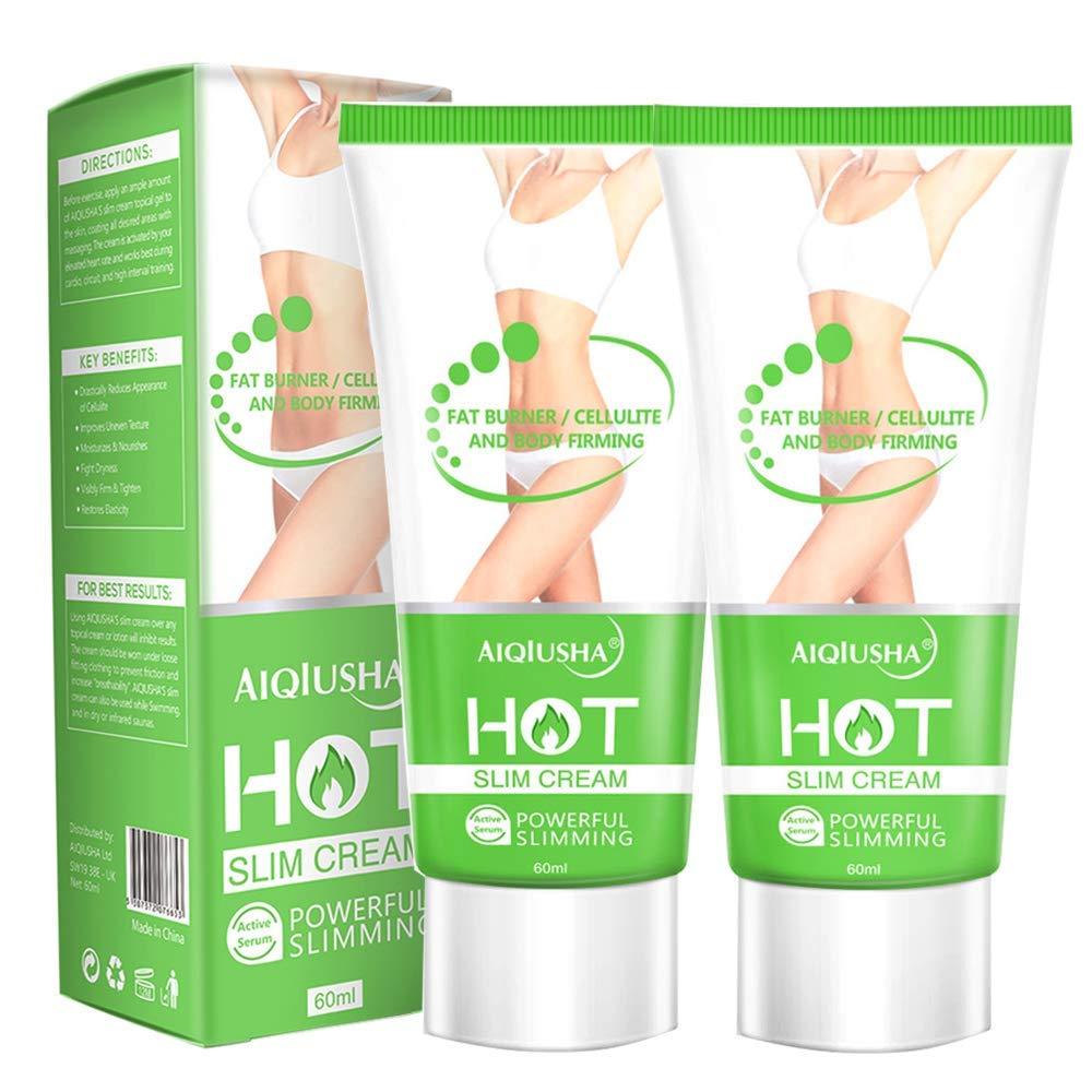 Hot Cream, Cellulite Slimming & Firming Cream, Abdominal Fat Burner, Deep Tissue Massage and Muscle Relaxant for Shaping Waist, Abdomen and Buttocks(2 Pack) B - BeesActive Australia