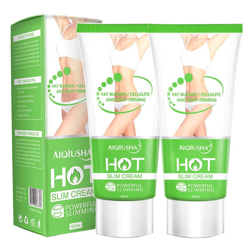 Hot Cream, Cellulite Slimming & Firming Cream, Abdominal Fat Burner, Deep Tissue Massage and Muscle Relaxant for Shaping Waist, Abdomen and Buttocks(2 Pack) B - BeesActive Australia