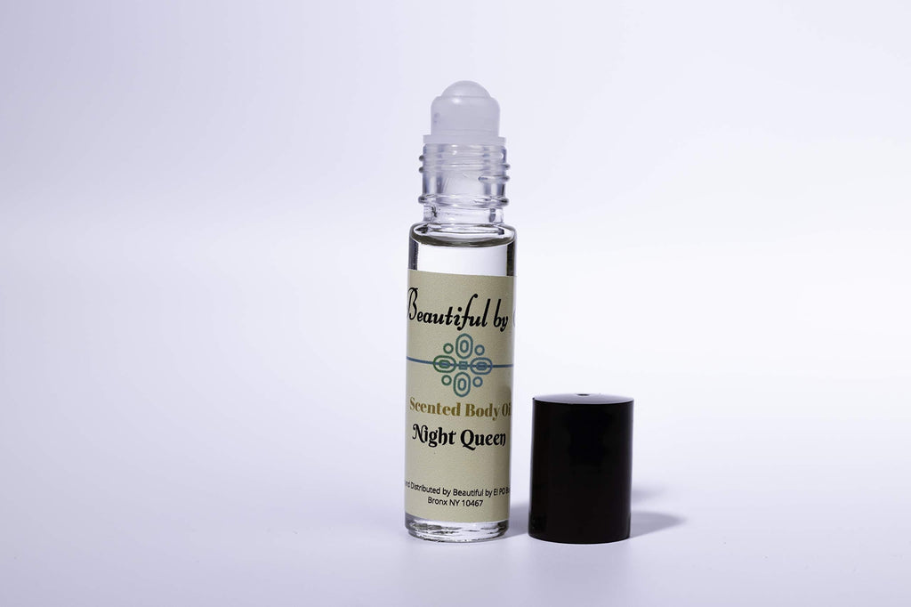 Night Queen Premium Perfume Oil, 10 ml roller bottle. Unique, Timeless and Classic Scented BodyOil. - BeesActive Australia