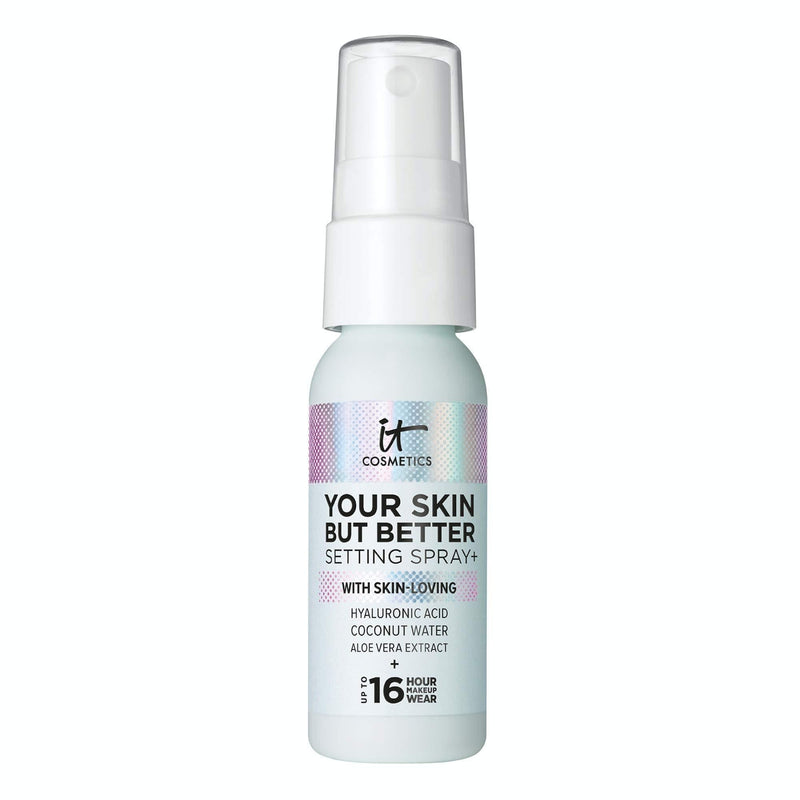 IT Cosmetics Your Skin But Better Setting Spray+ - Protects Makeup, Controls Shine, Provides Hydration - 16-Hour Hold - With Hyaluronic Acid, Coconut Water & Aloe Vera - 1.0 fl oz 1 Fl Oz (Pack of 1) - BeesActive Australia