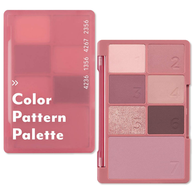 I'M MEME I'M Color Pattern Palette | 6 Colors Eyeshadow and 1 Blush Palette | 002 Petal Pattern | K-Beauty 002 Petal Pattern Palette - BeesActive Australia