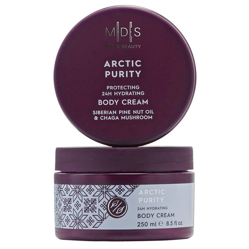 Mades Cosmetics Arctic Purity Siberian Pine Nut Oil & Chaga Mushroom Protecting 24H Hydrating Body Cream, 250Ml - BeesActive Australia