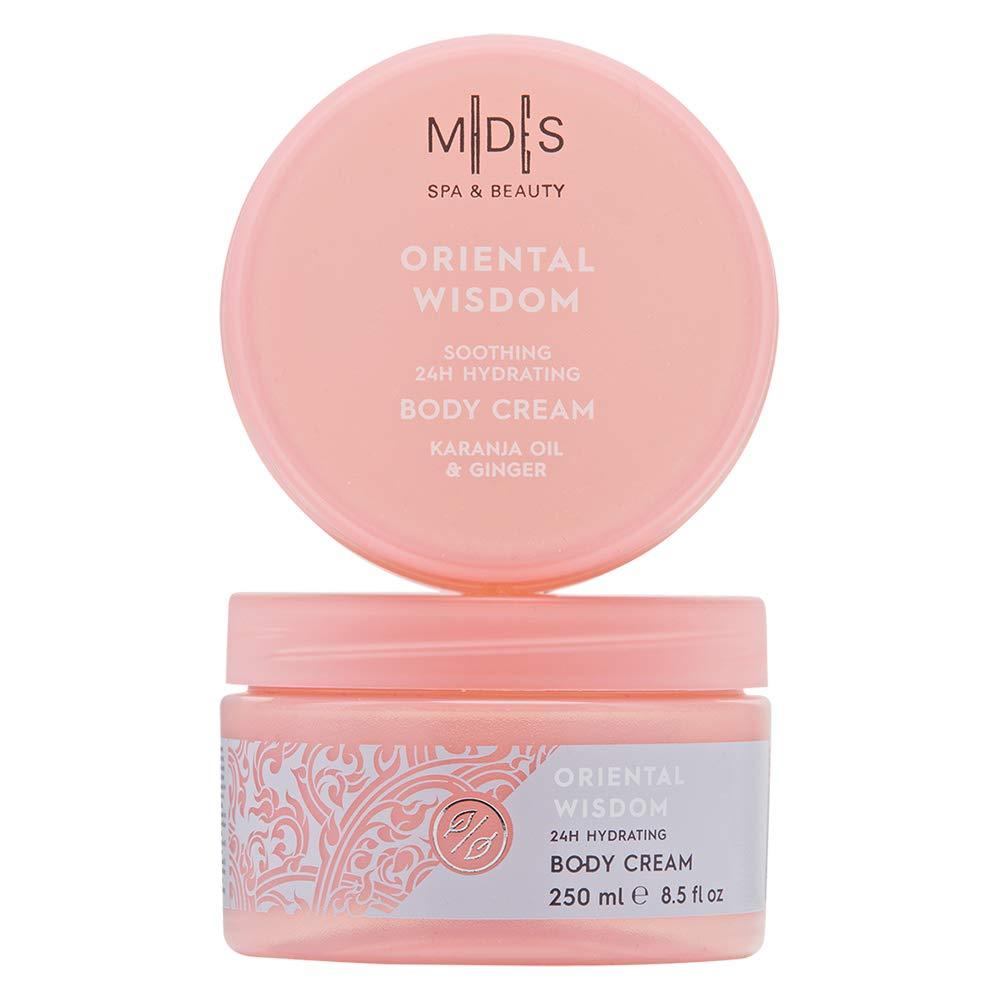 Mades Cosmetics Oriental Wisdom Karanja Oil & Ginger Soothing 24H Hydrating Body Cream, 250Ml - BeesActive Australia