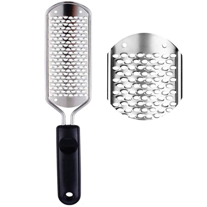 NIUTA Colossal Foot Rasp Foot Scrubber And Callus Remover，Surgical Grade Stainless Steel Foot File,Can Be Used On Trimming Dead Skin, Callus, Foot Corn, Cracked Heels. Silver Coarse Foot File - BeesActive Australia