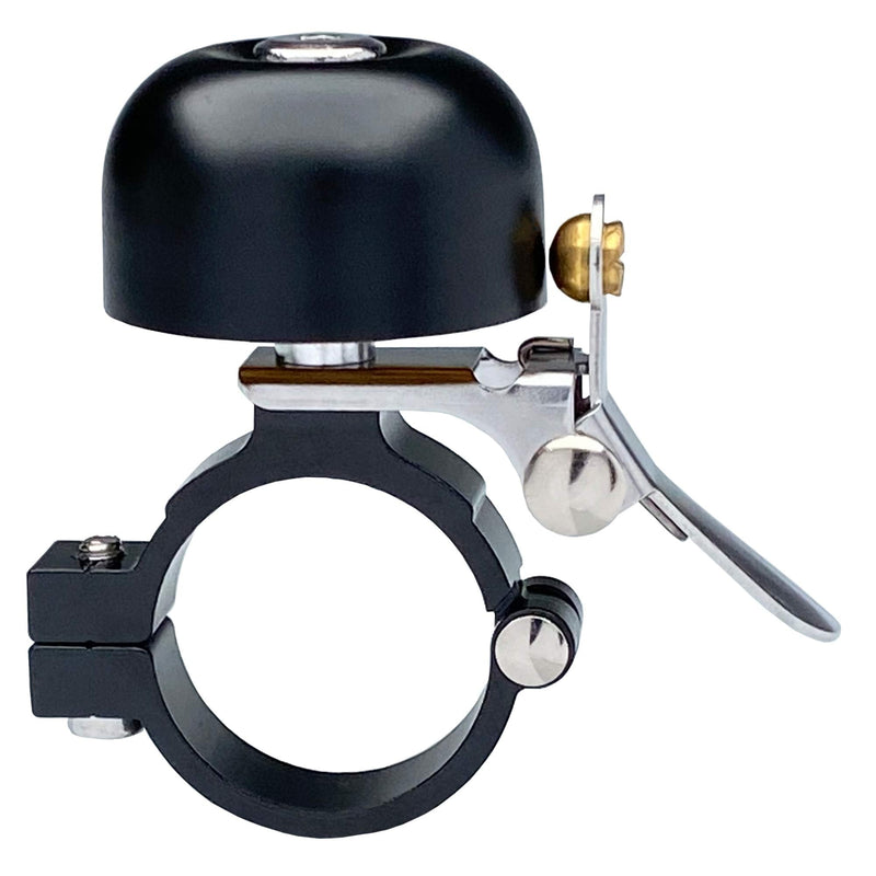 Zotemo Brass Bike Bell Pro, All Metal Body, Loud Decent Tone Bicycle Ring Bell for Adults and Kids, Fits 0.79 to 1 Inch Bicycle Handlebars Black - BeesActive Australia