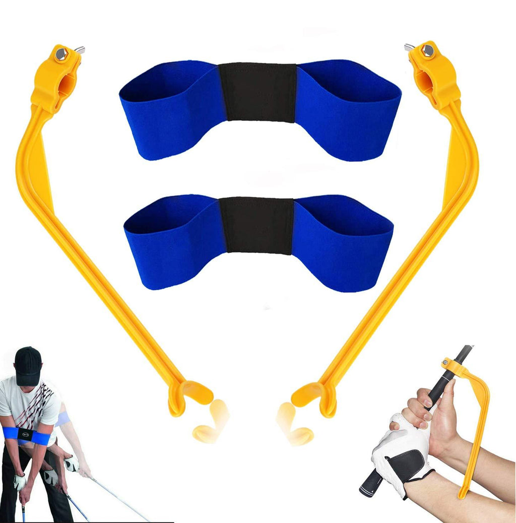 Golf Swing Training Aids, 4 Pack Golf Swing Correcting Tool and Swing Training Aid Arm Band, Unisex Golf Posture Motion Correction Trainer for Beginner and Kid to Forming The Correct Muscle Memory - BeesActive Australia