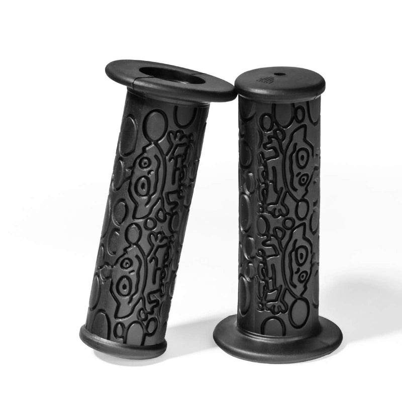 PRUNUS Short Bike Handlebar Grips Kid's Bicycle Grips(3.8'') for Scooter Cruiser Balance Bikes MTB BMX Mountain Bike black - BeesActive Australia