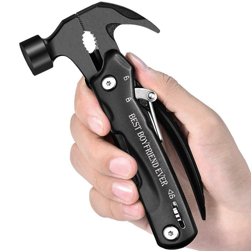 Gifts for Boyfriend, Unique Anniversary Christmas Birthday Valentines Day Gift Ideas for Men Him, Cool Gadget Christmas Stocking Stuffer for Men, All in One Tools Mini Hammer Multitool Best Boyfriend Ever - BeesActive Australia