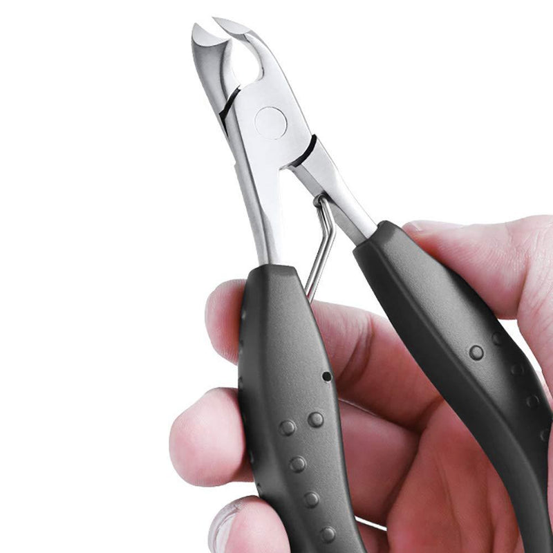 Toenail Clippers for Thick Nails for Seniors , Non-slip Handle for Ingrown or Thick Toenails Sharp Curved Blade Grooming Tool for Men - BeesActive Australia