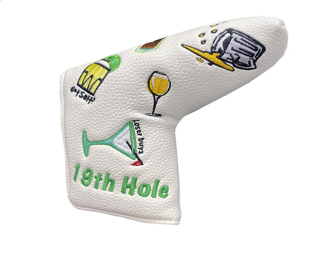 Giggle Golf Blade Putter Cover | Great Golf Gift & Golf Bag Accessory | Embroidered 19th Hole - BeesActive Australia