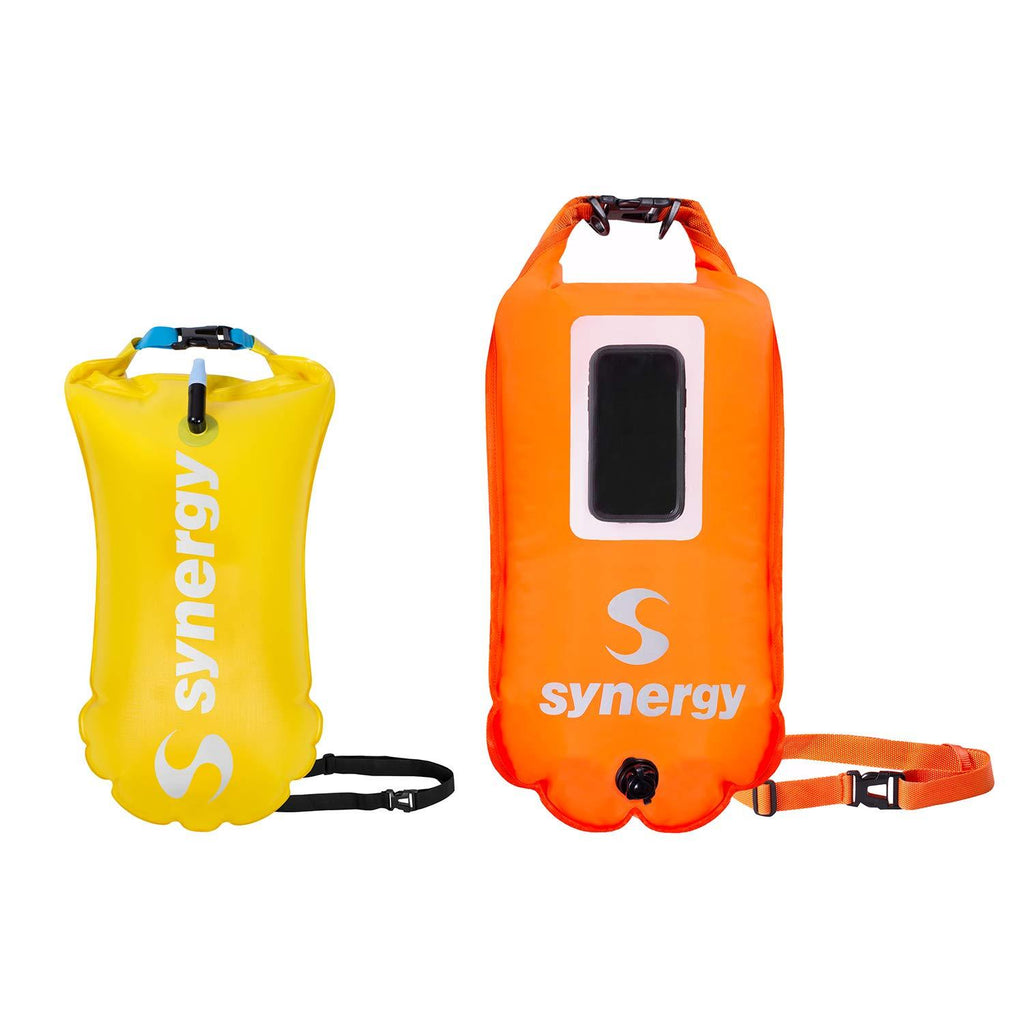Synergy Swim Buoy for Triathlon and Open Water Swimming Orange 28L - BeesActive Australia