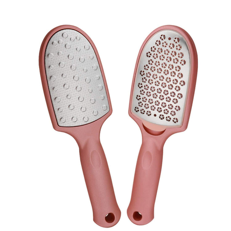 Elahome Pedicure Foot File Callus Remover Double Size Dead Skin Calluses Metal Foot Rasp for Rough Feet Rose Gold - BeesActive Australia