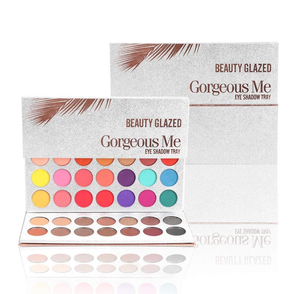 MKYUHP 63 Color Matte Makeup Palette Mattes Shimmers Naked Smokey Glitter Cream Colorful Powder Blendable Long Lasting Waterproof Eye Shadow Palette - BeesActive Australia