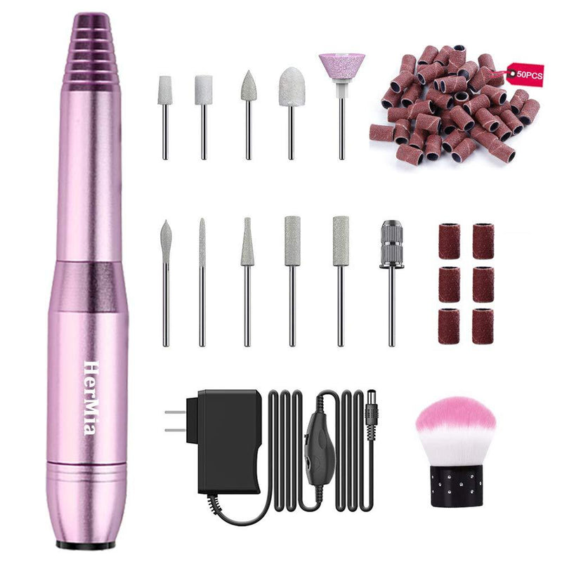 Portable Electric Nail Drill Kit, Plug Manicure Pen Sander Polisher, Professional Compact Electrical Nail Files Electric Kit, Efile Nail Drills For Acrylic Nails, Manicure Pedicure Shape Nail Supply - BeesActive Australia