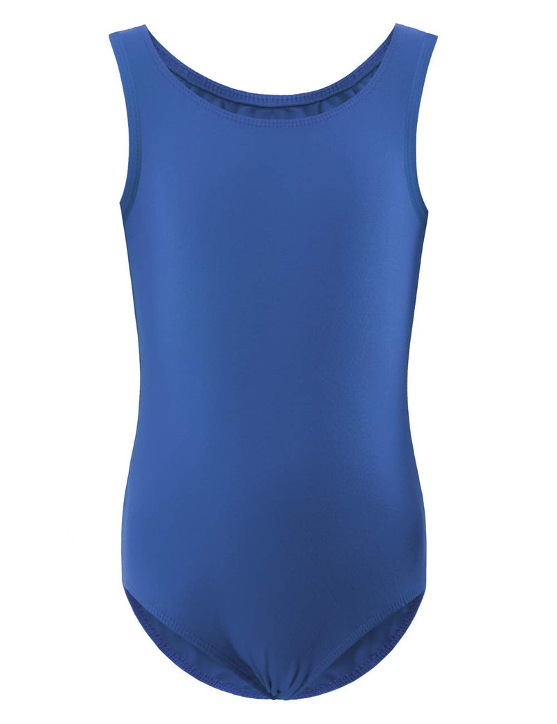 WEGETIT Gymnastics Leotards for Girls Classic Ballet Sleeveless Blue 4-6years - BeesActive Australia