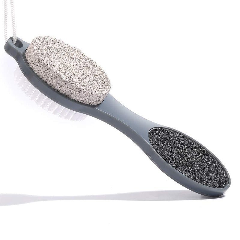 CAREHOOD Foot File Callus Remover - Multi Purpose 4 in 1 Feet Pedicure Tools with Foot Scrubber, Pumice Stone, Foot Rasp and Sand Paper for Home Foot Care (Grey Pedicure Foot File) Grey Pedicure Foot File - BeesActive Australia